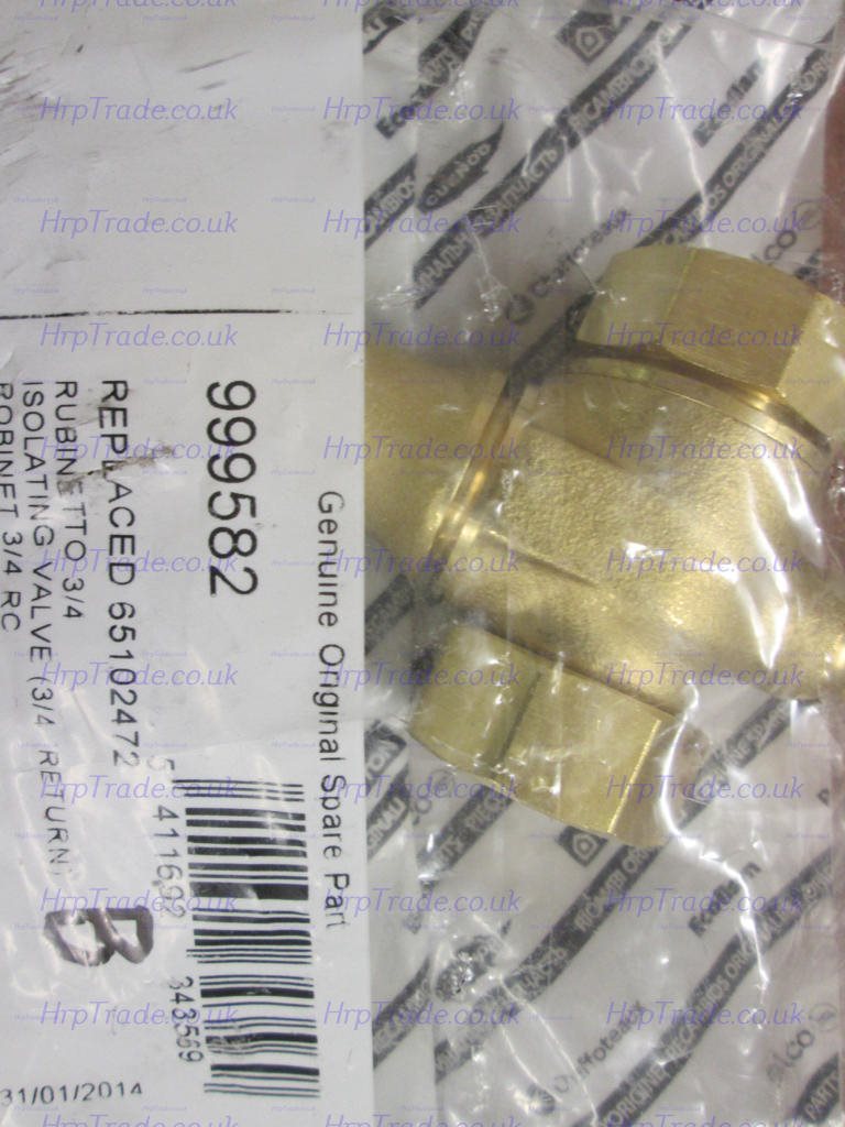 ISOLATING VALVE (3/4  RETURN)- ARISTON  CHAFFOTEAUX