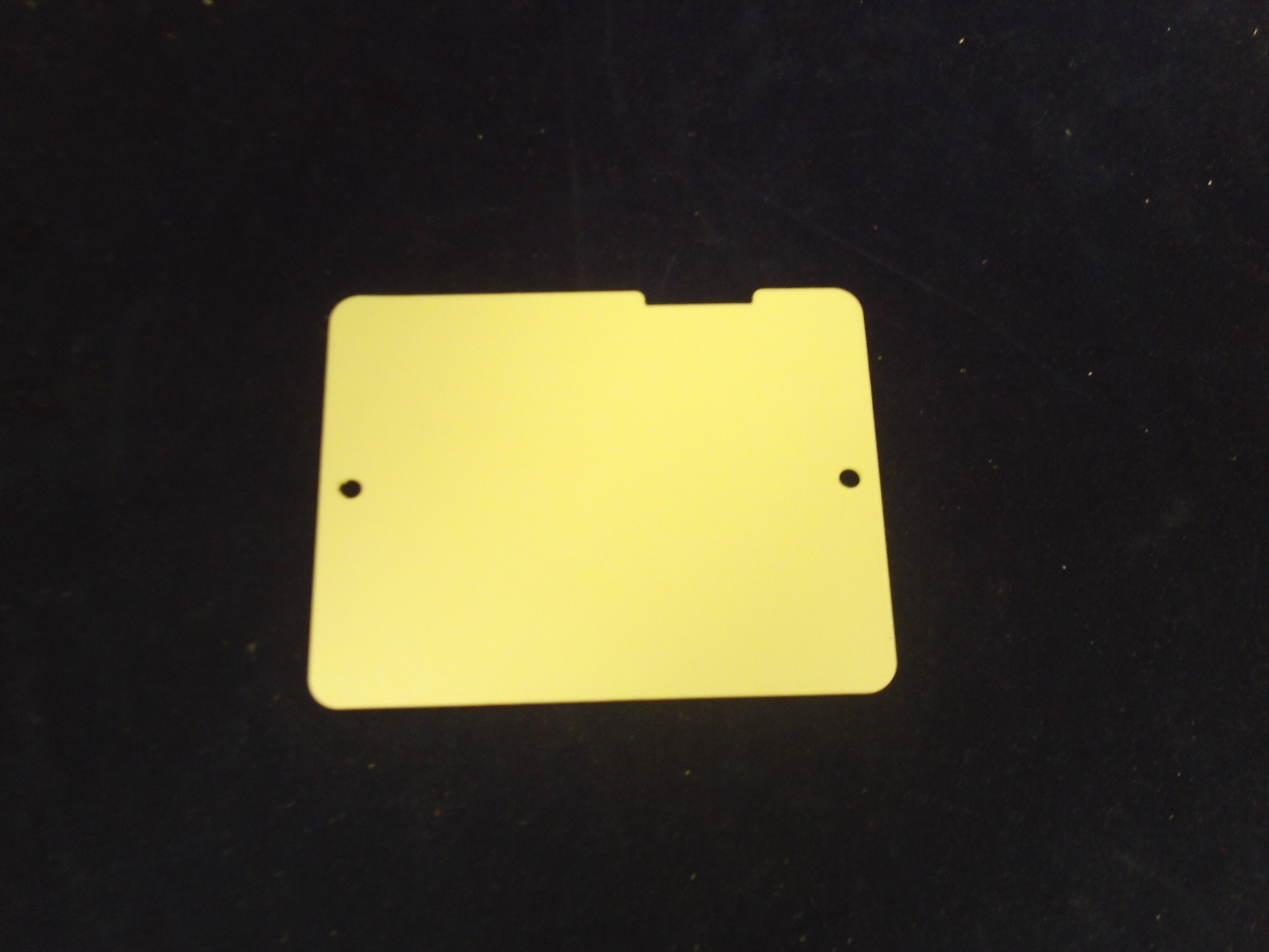 Programmer blanking plate