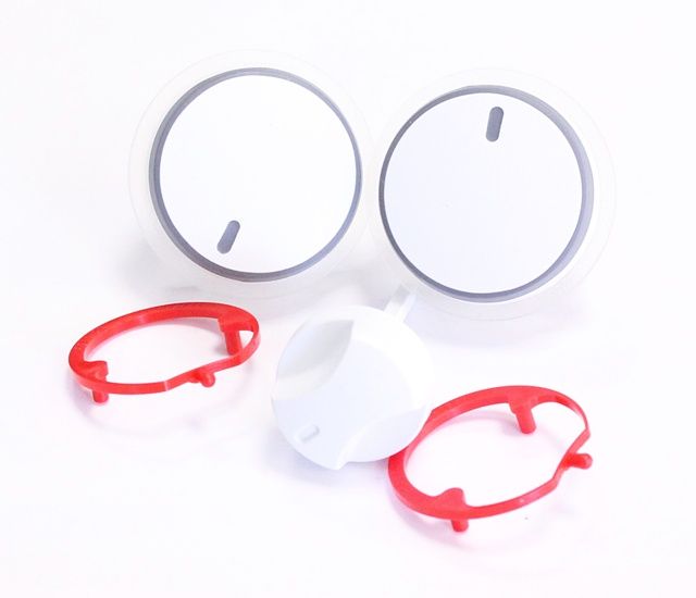 Buttons white (excl.), kit of 3
